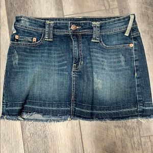 Refuge distressed denim Jean skirt